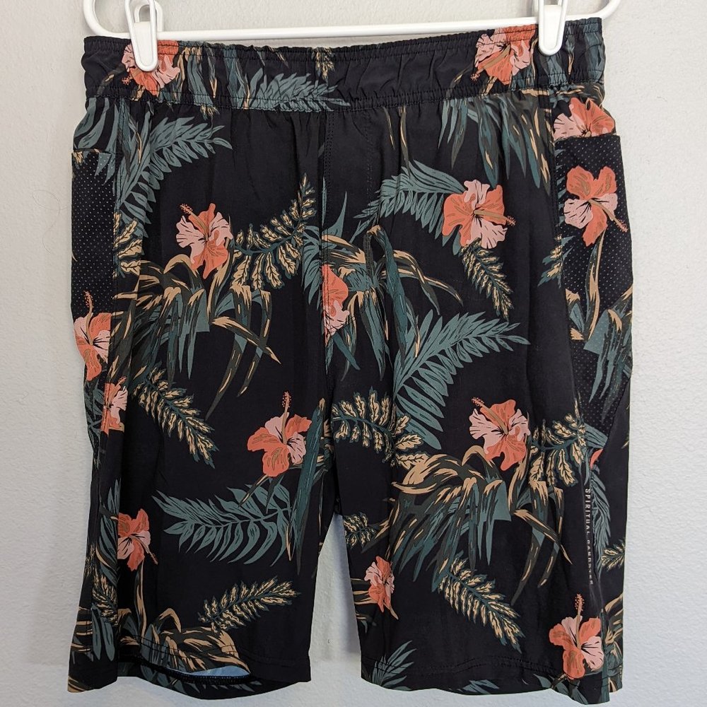 Spiritual Gangster Men's Floral Ignite Athletic Shorts